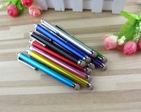 1pc metalowy długopis siatki z włókna pojemnościowy długopisy rysik do ekranu dotykowego długopis dla iPhone do Samsung Smart tablet z funkcją telefonu PC 5